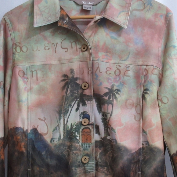 TanJay Multicolor Artistic Jacket Size Medium - Picture 9 of 10